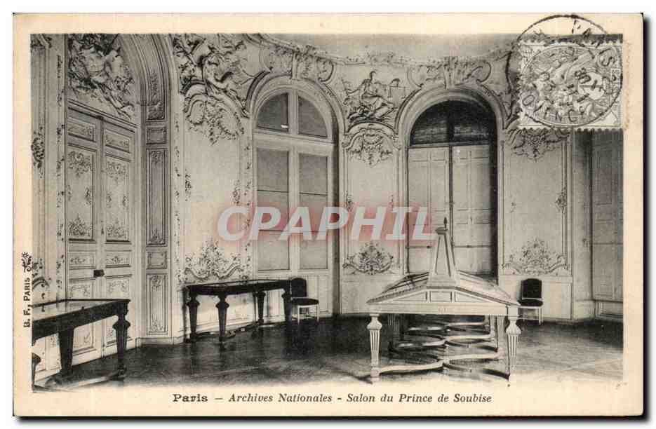 CPA Paris Archives nationales Salon du prince de Soubise