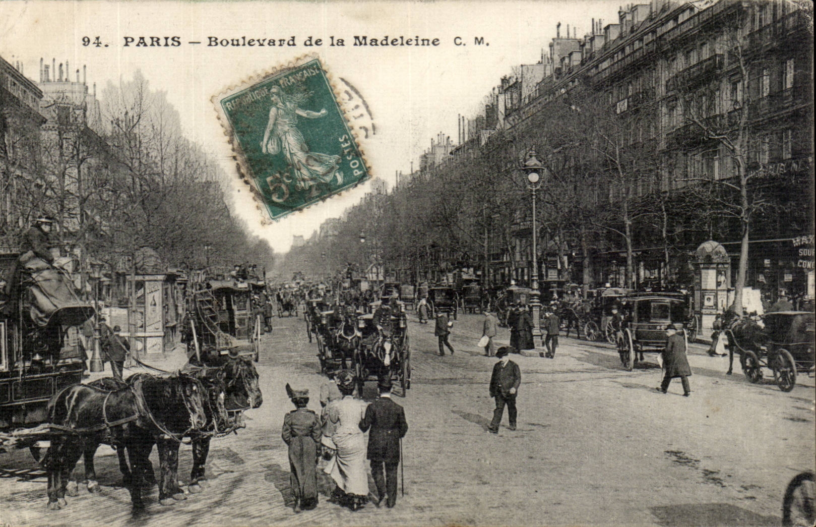 Parigi — Boulevard de la Madeleine — C.M.