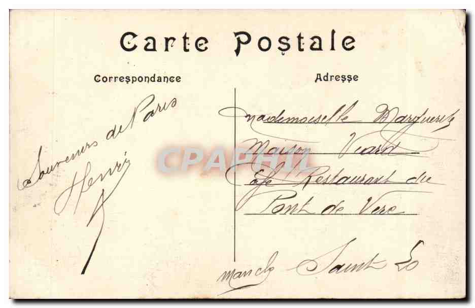 Parigi — Boulevard de la Madeleine — C.M. — Verso