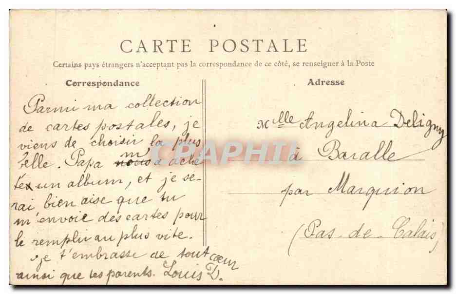 CPA Bois de boulogne en automne Croix Catelan — Rückseite