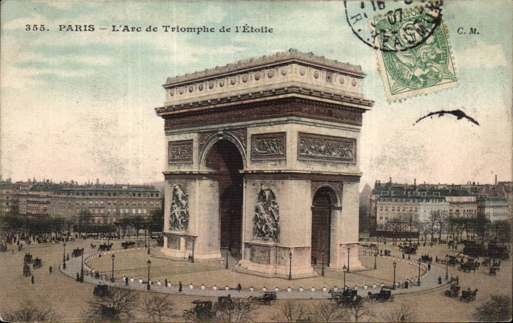 CPA Paris Arc de triomphe de l'etoile