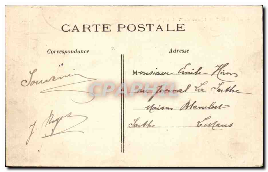 CPA Paris Arc de triomphe de l'etoile — Verso