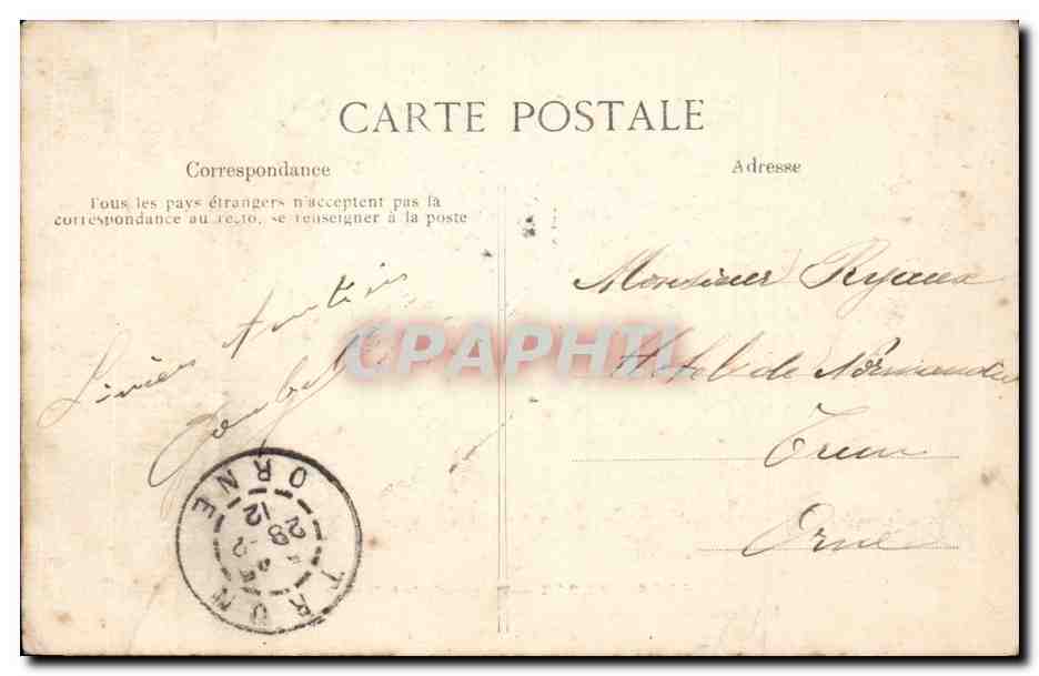 CPA Paris Porte Saint Denis — Verso