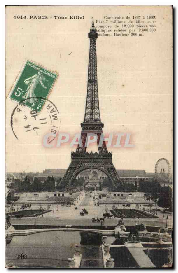 CPA Paris Tour Eiffel
