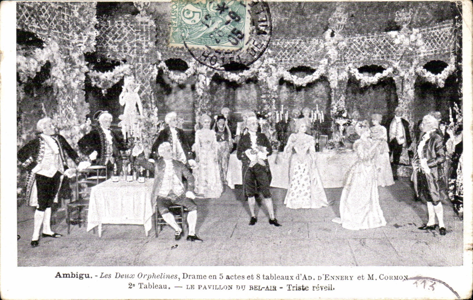 Ambigu - Les Deux Orphelines, 2e Tableau - Le Pavillon du Bel-Air - Triste Réveil — Ad. D'Ennery et M. Cormon