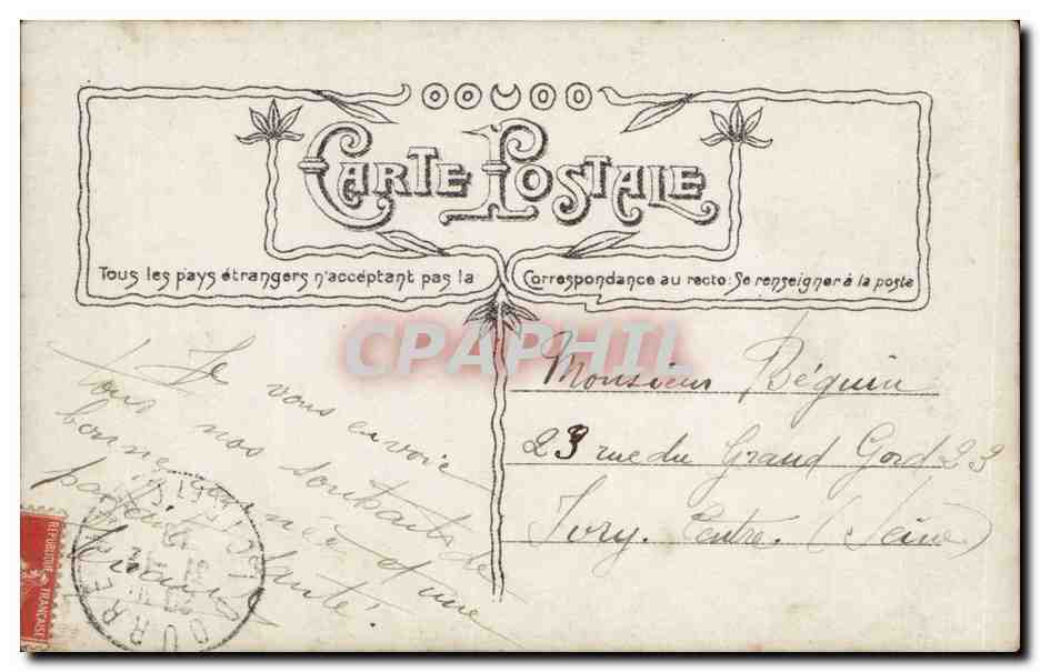 Homme avec bouquet — 365 jours de Bonheur — SATERAC Phot. n° 1557 — Verso