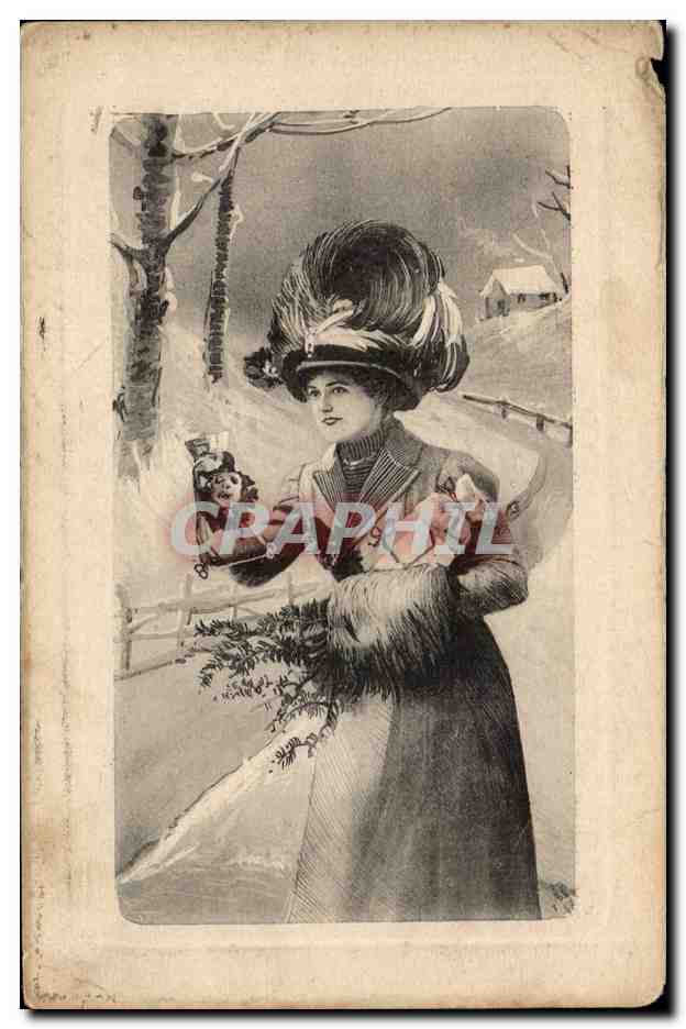 CPA Fantaisie Femme