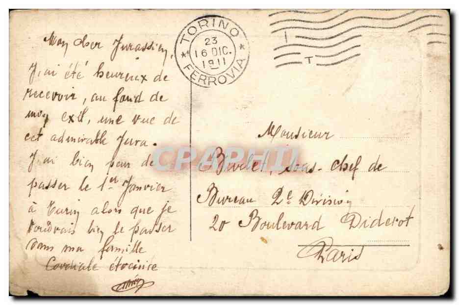 CPA Fantaisie Femme — Verso