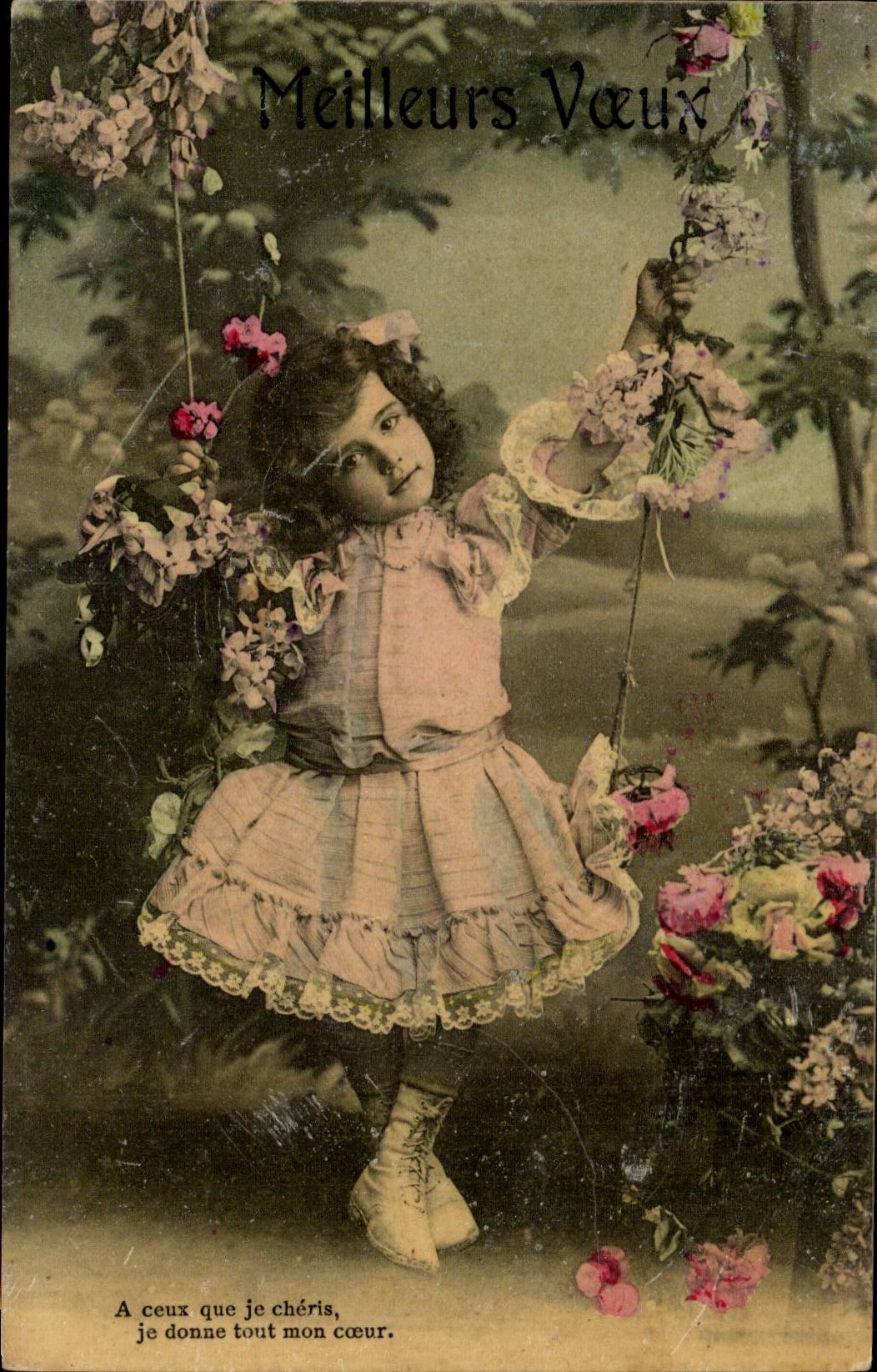 CPA Fantaisie Enfant Fille 