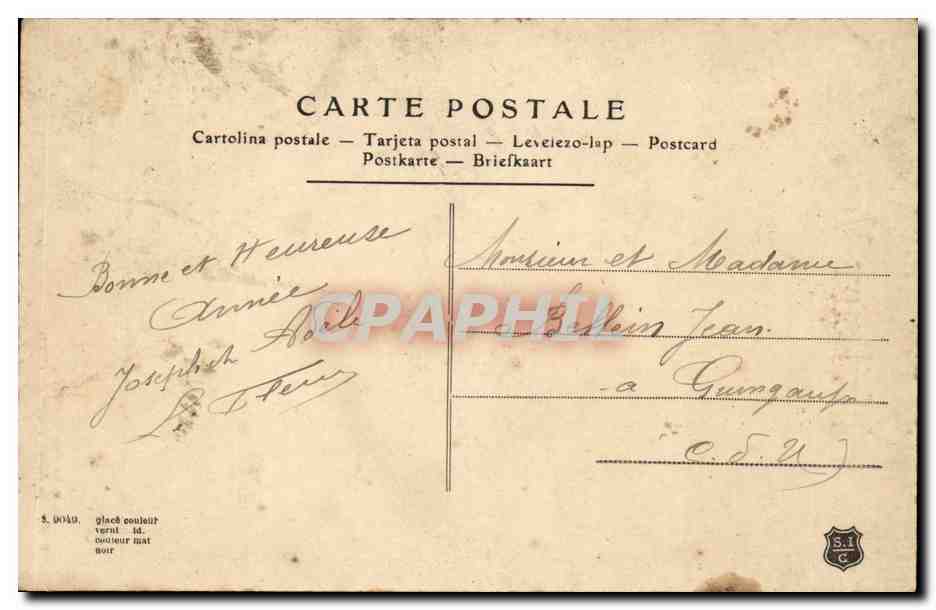 CPA Fantaisie Enfant Fille  — Rückseite