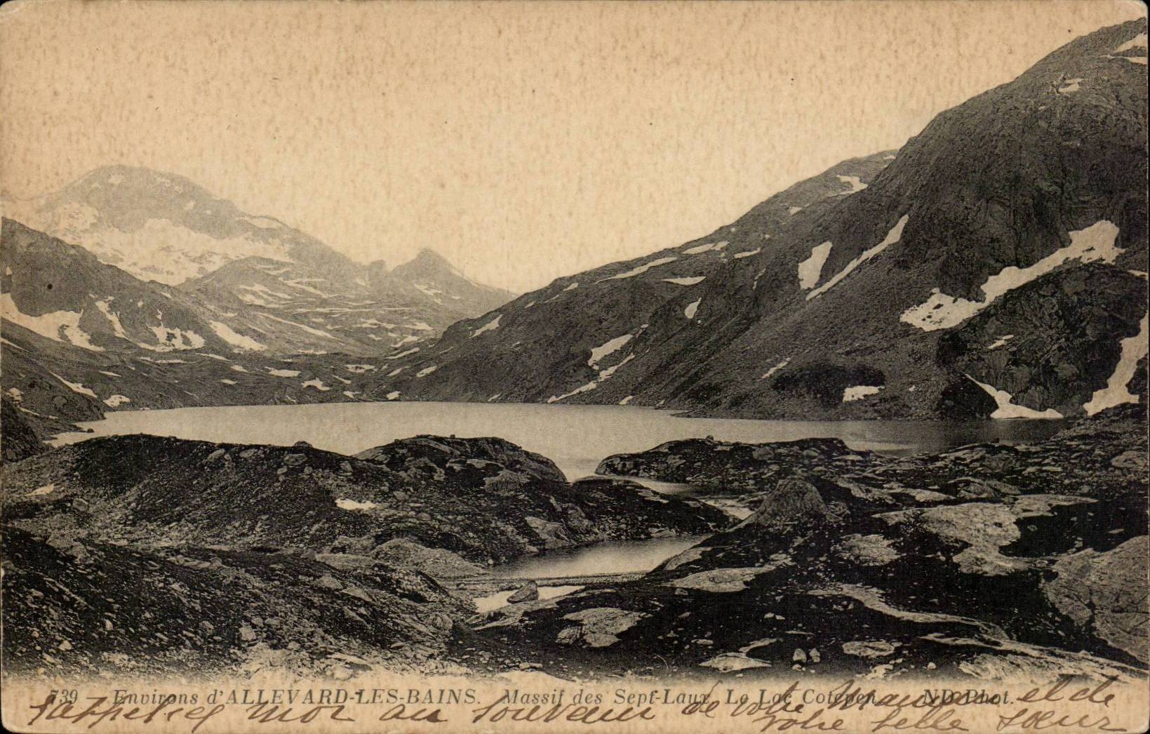 Environs d'ALLEVARD-LES-BAINS — Massif des Sept-Lacs, Le Lac Coupé — Nord Phot.