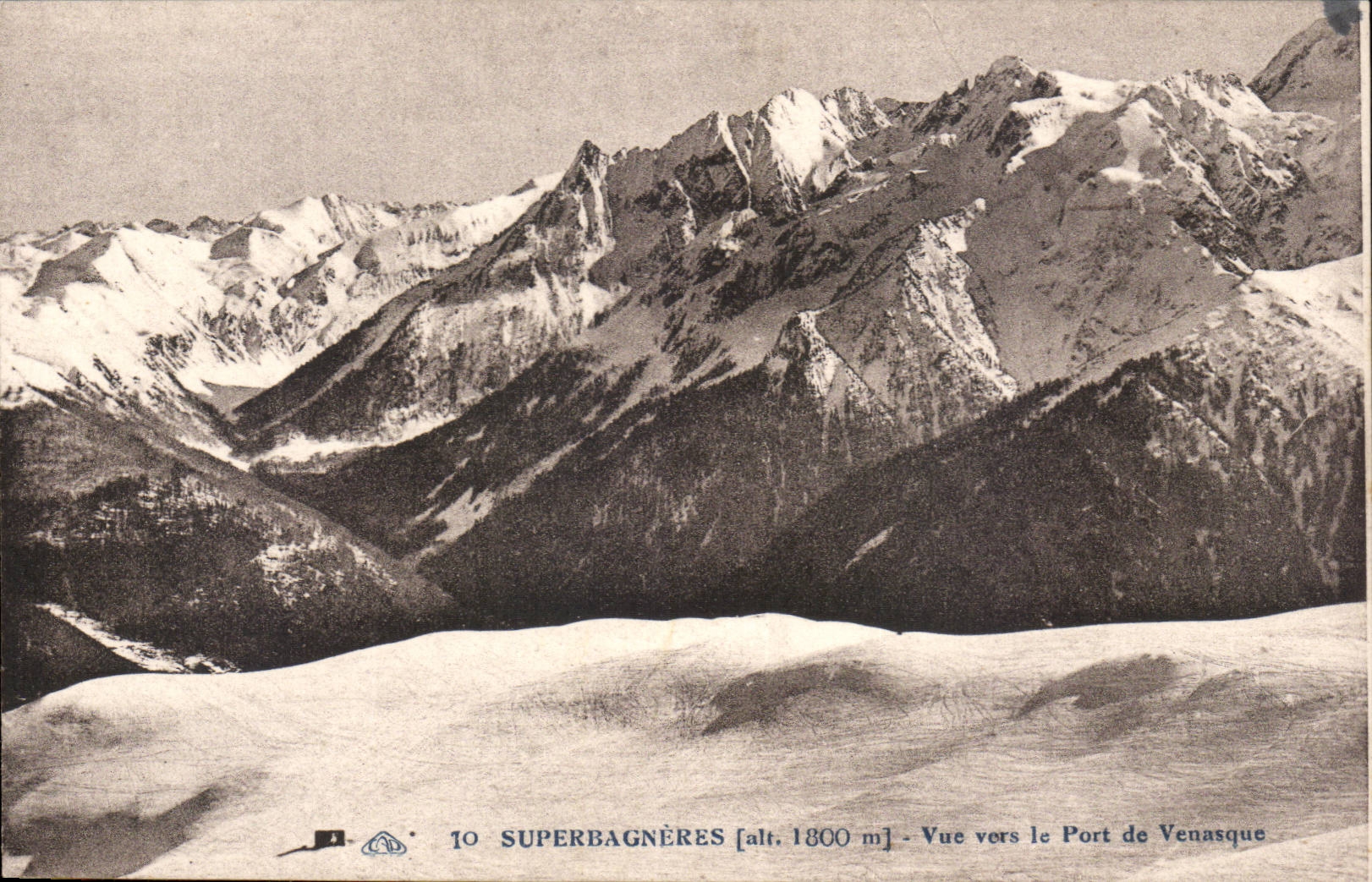 CPA Superbagneres Luchon Vue sur le pont de Venasque