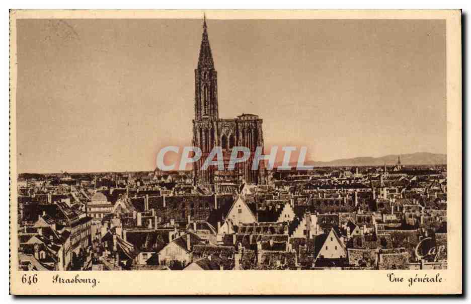 CPA Strasbourg Vue generale