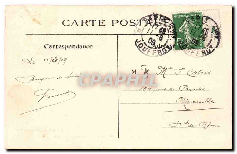 La Seine à travers Paris — Perspective de la Seine en amont d'Auteuil — L. J. & Cie édit., Angoulême-Paris — Reverso