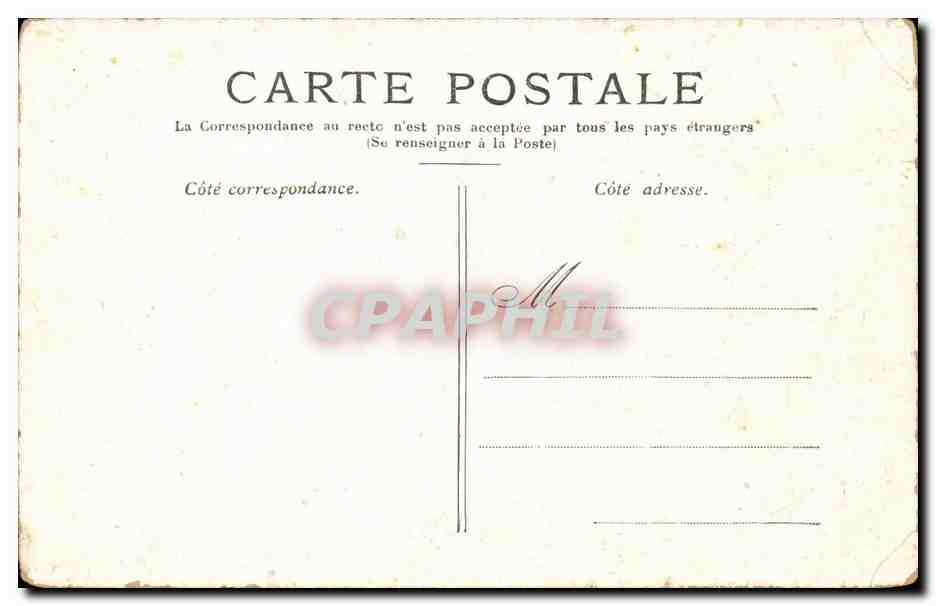 Paris CPA Boulevard des italiens — Rückseite