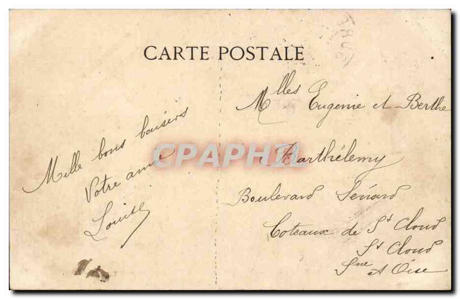 Paris - Bois de Boulogne - Châlet du Cycle — C. L. C. n°429 — Rückseite