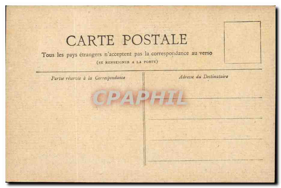 Paris CPA Les Champs Elysees — Verso