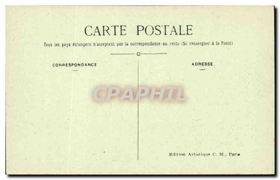 Paris CPA Grand palais des Champs Elysees — Rückseite