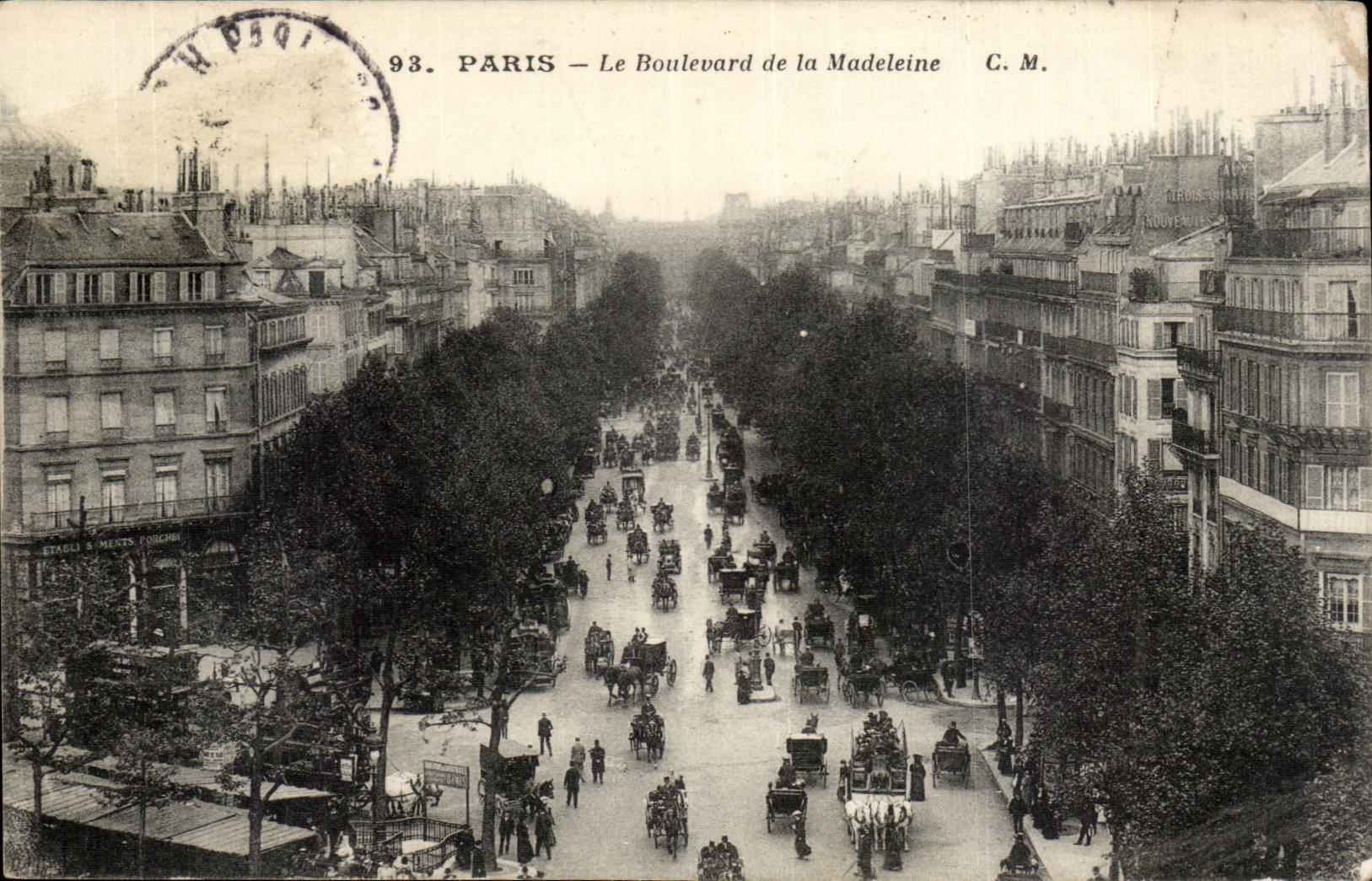 Paris CPA Boulevard de la Madeleine