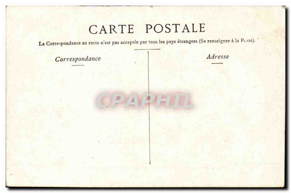 Paris CPA Allee centrale du jardin des tuileries — Rückseite