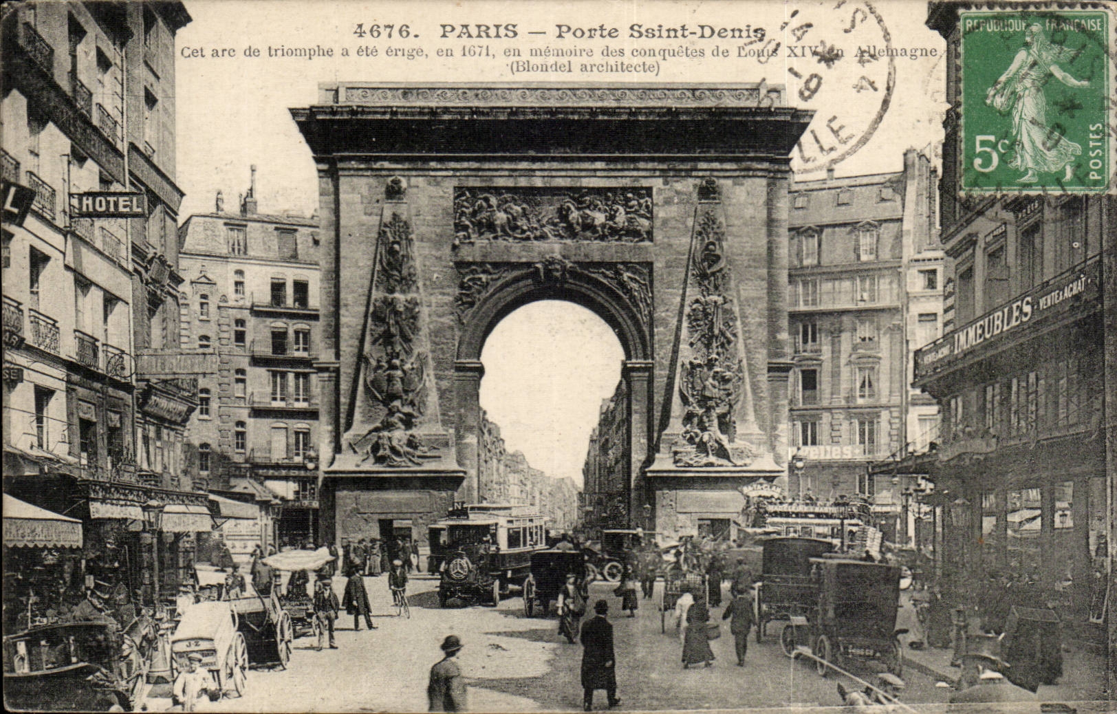 Paris CPA Porte Saint Denis