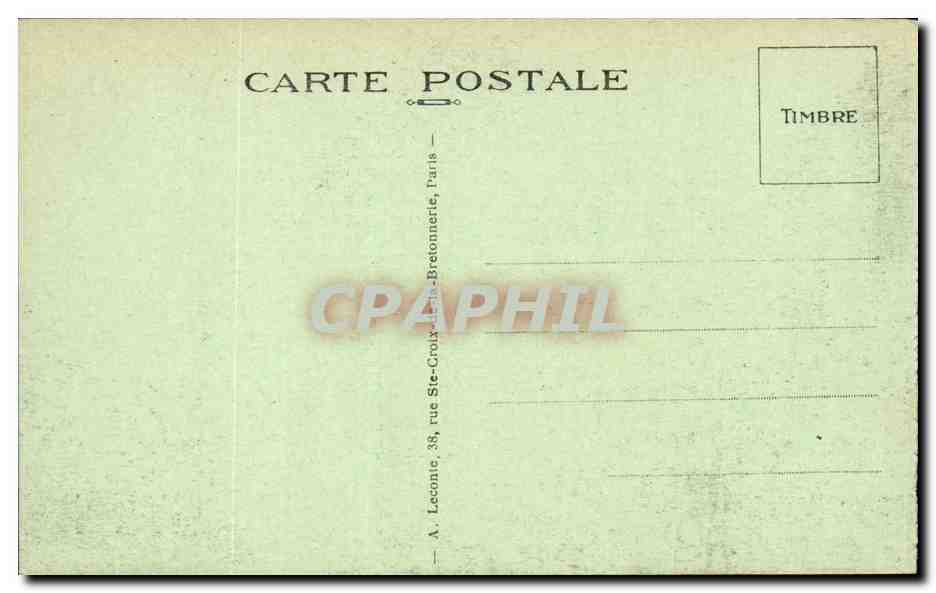 Paris CPA Boulevard et la porte St Denis  — Verso