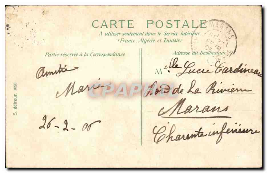 Paris CPA Boulevard et la porte St Denis  — Verso