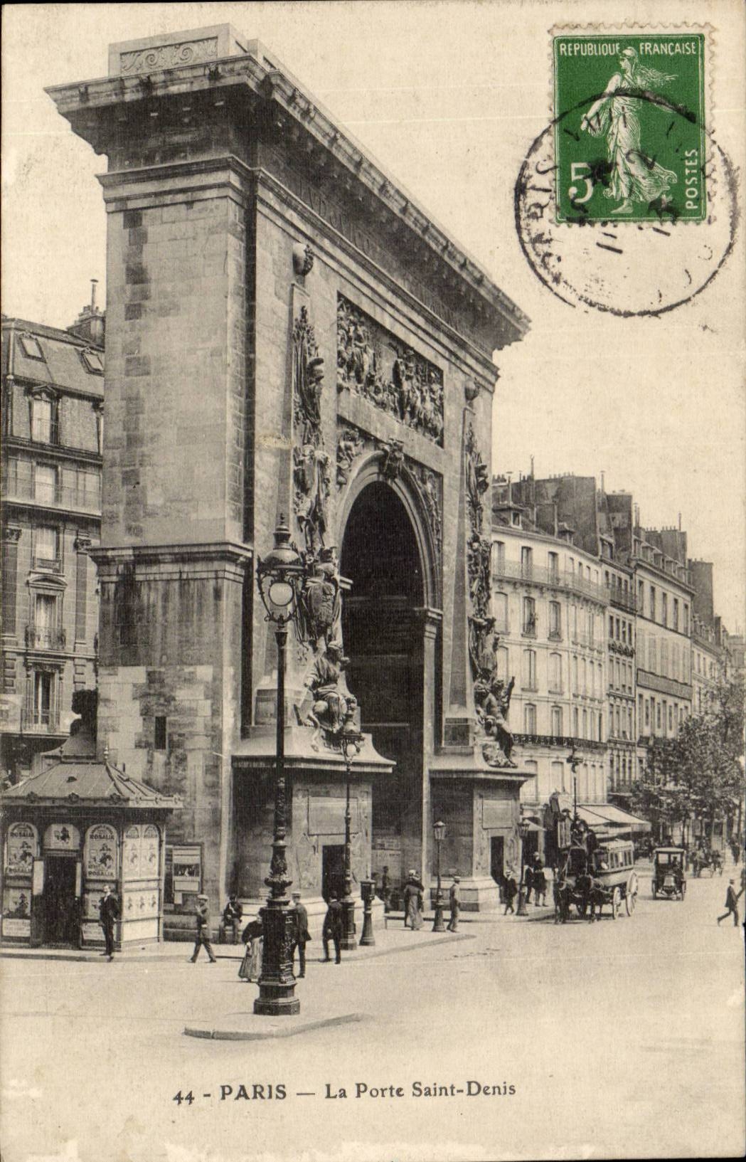 Paris CPA Porte St Denis 
