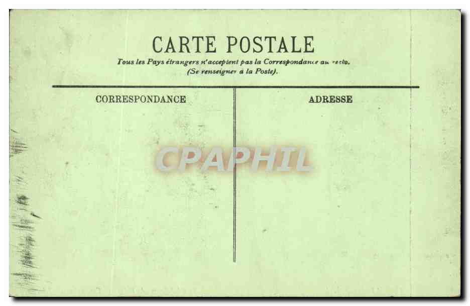 Paris CPA Avenue de la grande armee prise de la plateforme de l'arc de triomphe — Verso