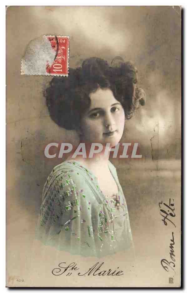 Sainte-Marie — Retrato de joven mujer — CPAPHIL n°408