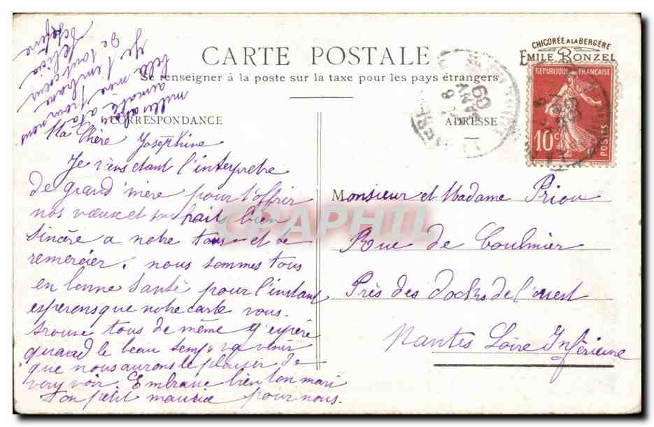CPA Fantaisie Enfant  — Rückseite