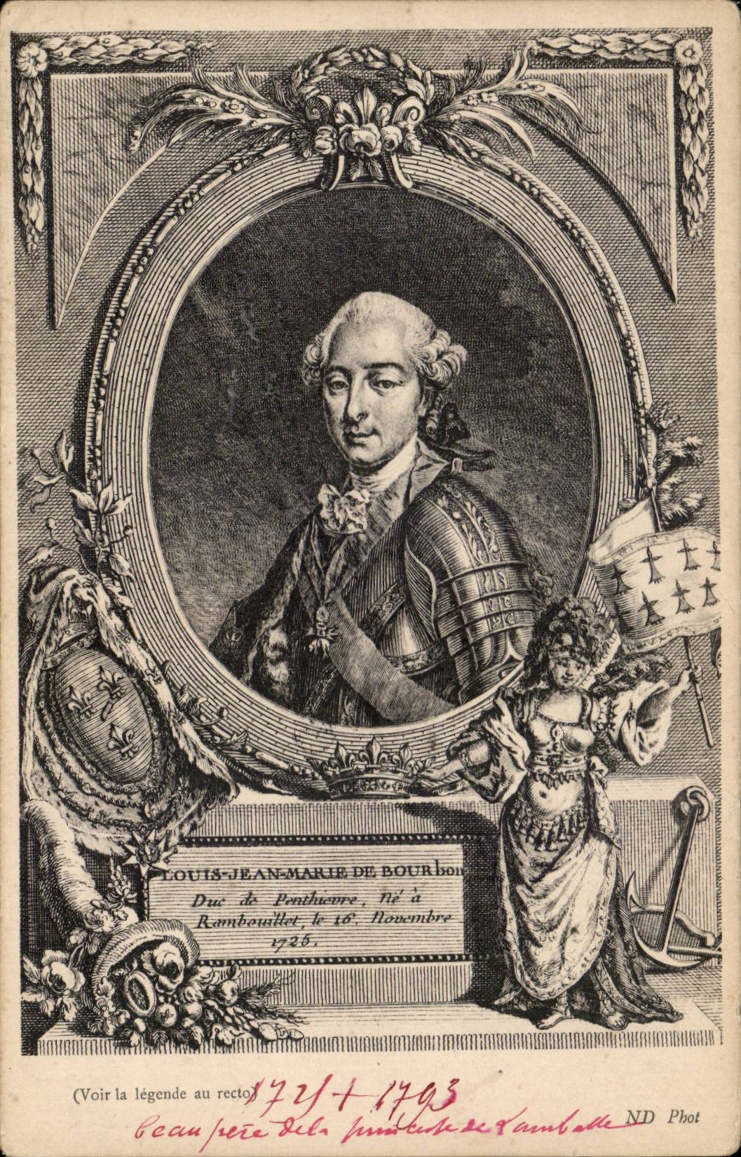 CPA Louis Jean Marie de Bourbon Rambouillet