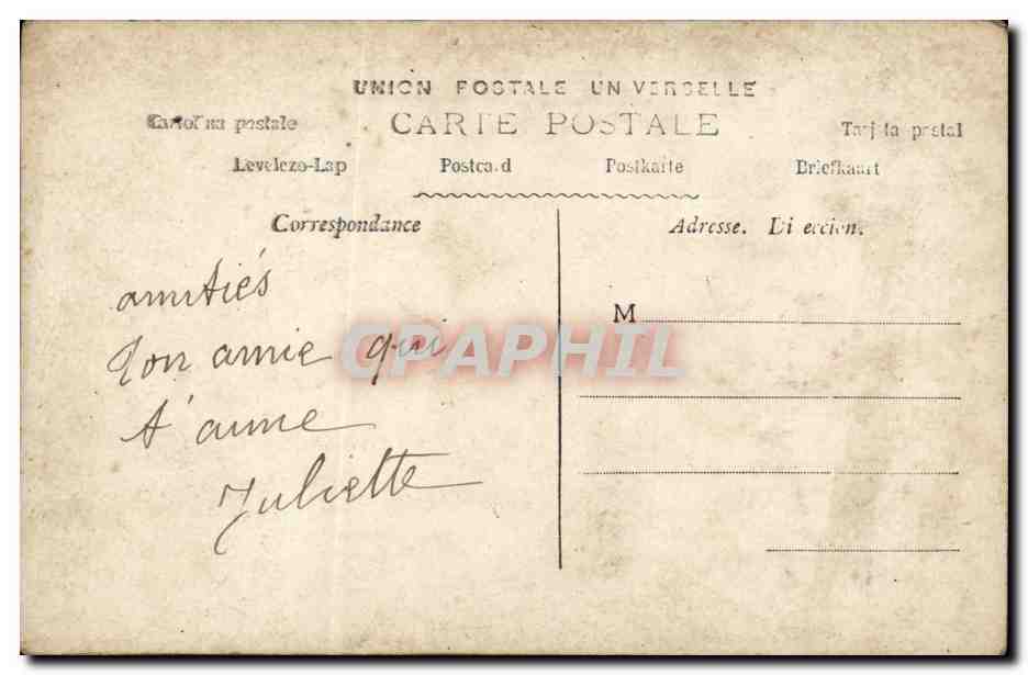 Couples fiancés — scène de présentation de bague — éditeur Paris, n° 707 — Rückseite