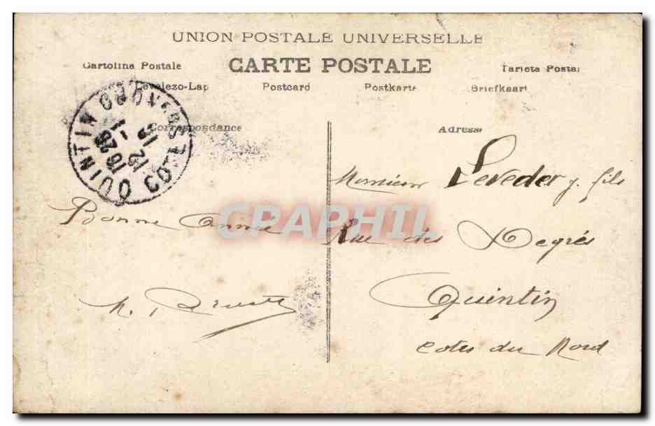 CPA Fantaisie Femme Automobile — Verso