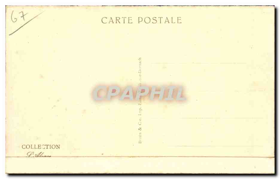 Strasbourg CPA La cathedrale Galerie — Verso