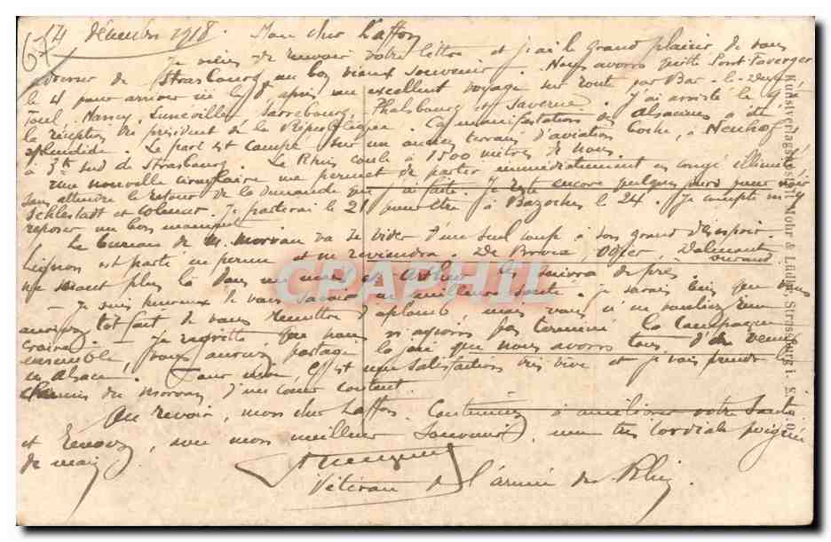 Strasbourg CPA Petite France — Rückseite