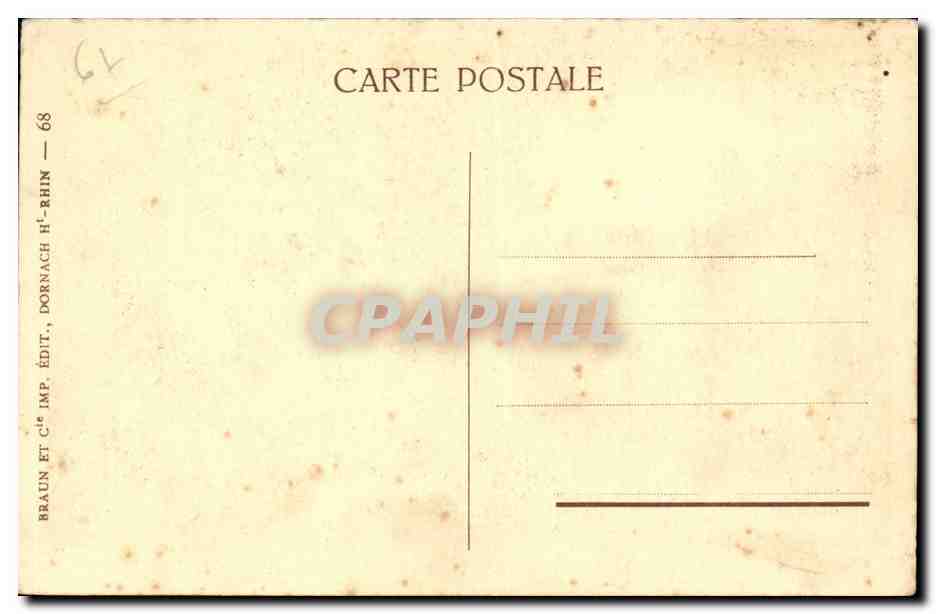 Strasbourg CPA Palais du Commissaire general — Verso