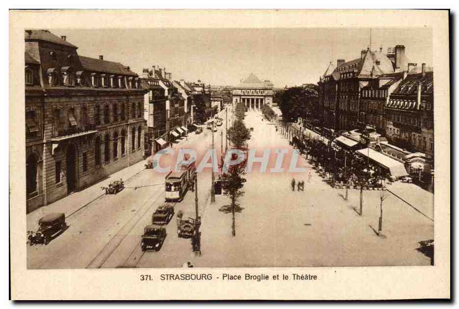 Strasbourg CPA place Broglie et le theatre