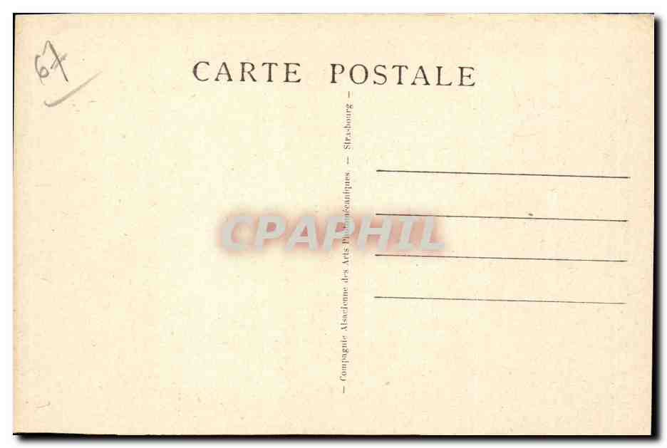 Strasbourg CPA place Broglie et le theatre — Verso