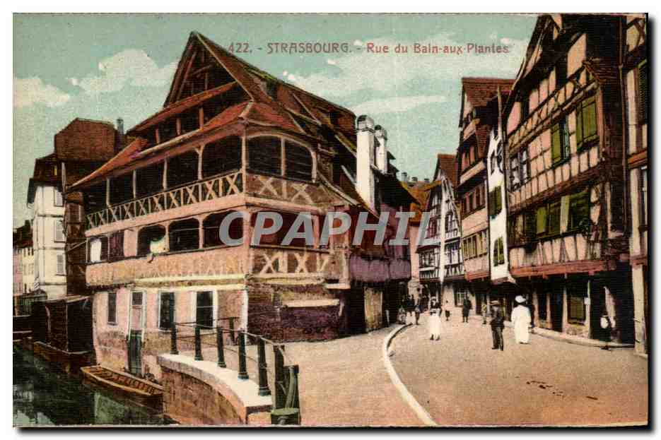 Strasbourg CPA Rue du bain aux plantes