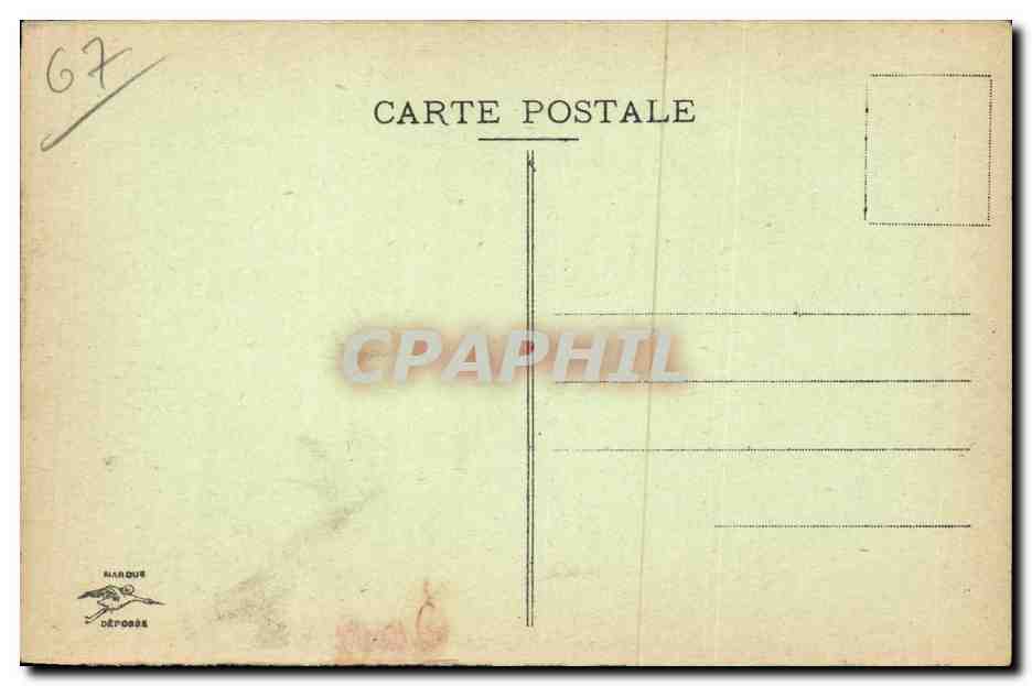 Strasbourg CPA Rue du bain aux plantes — Verso