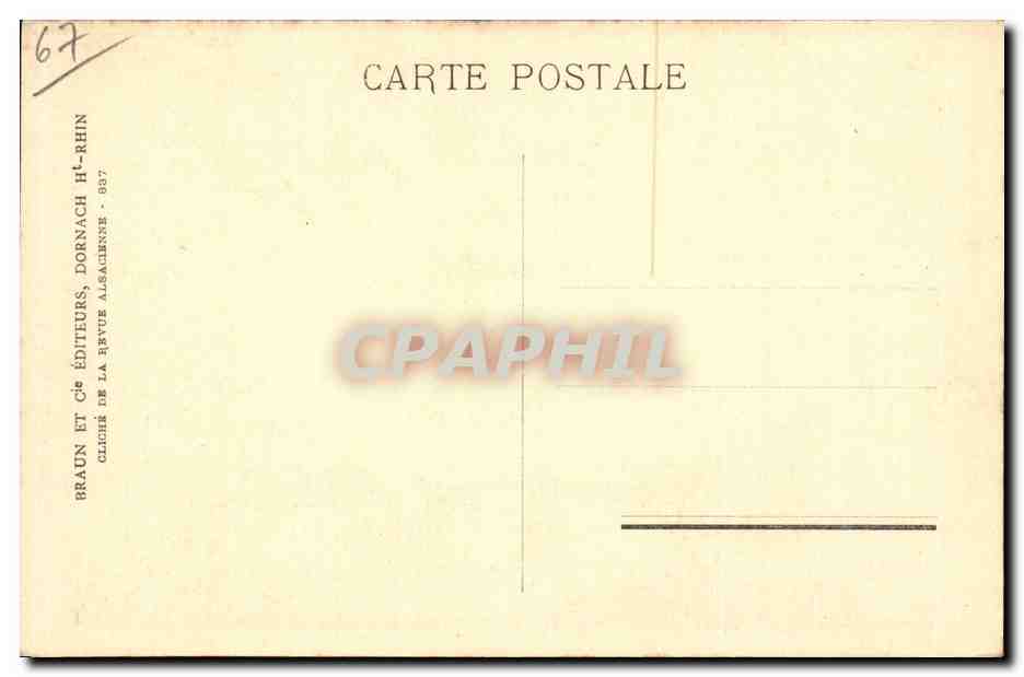 Strasbourg CPA Maison a tourelle — Rückseite