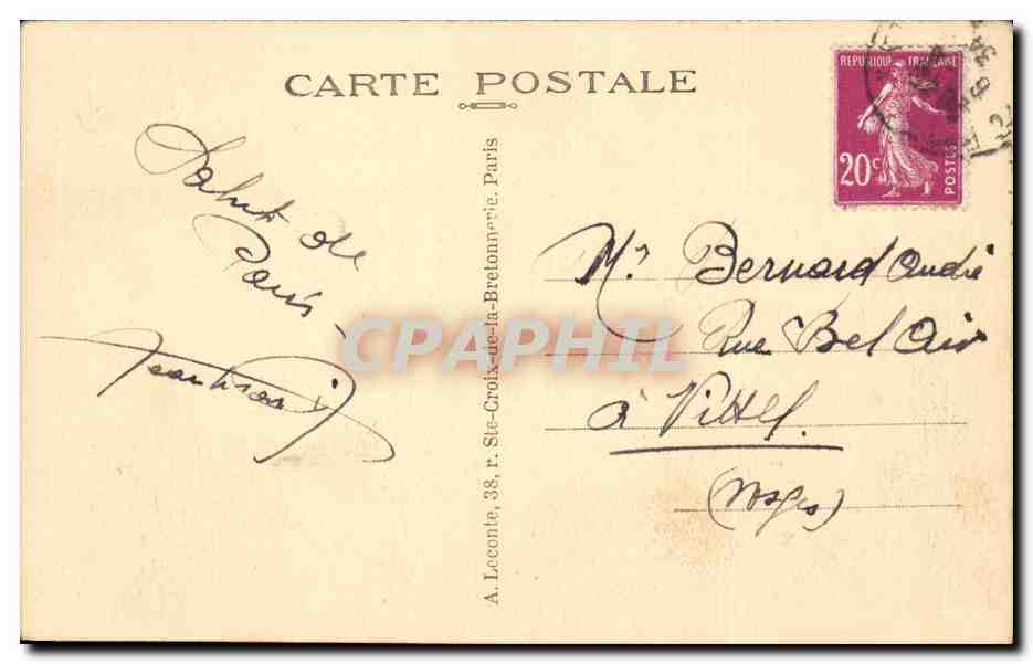 Paris CPA Opera — Verso