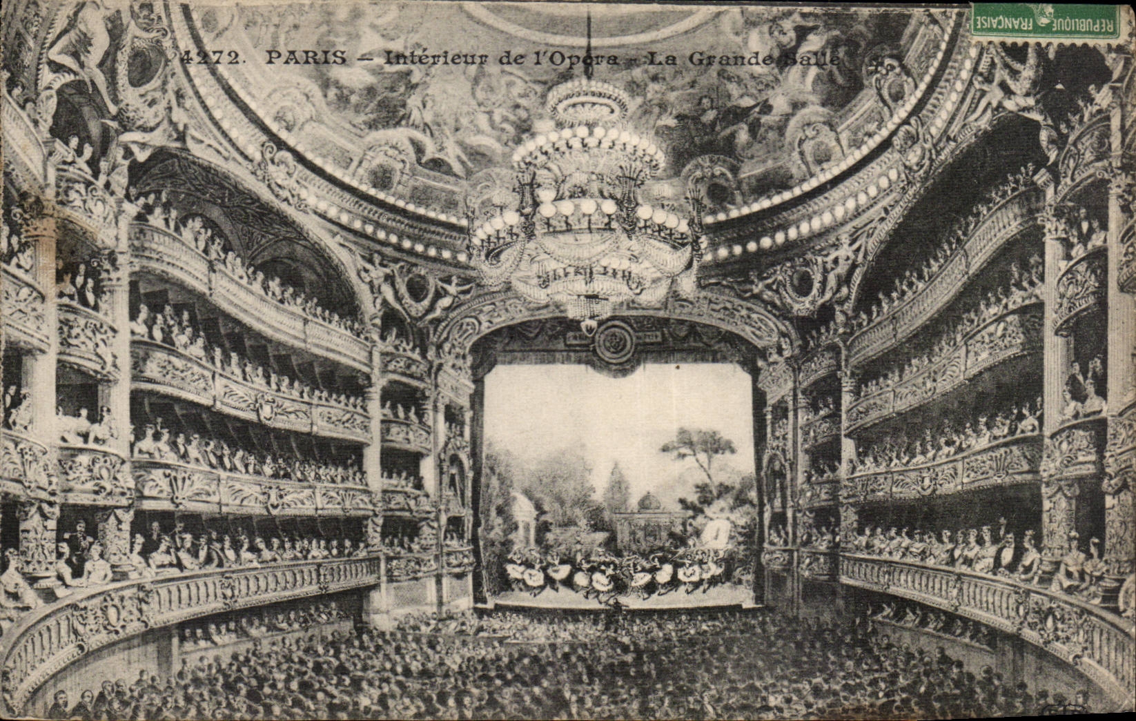 Paris CPA Interieur de l'Opera La grande salle
