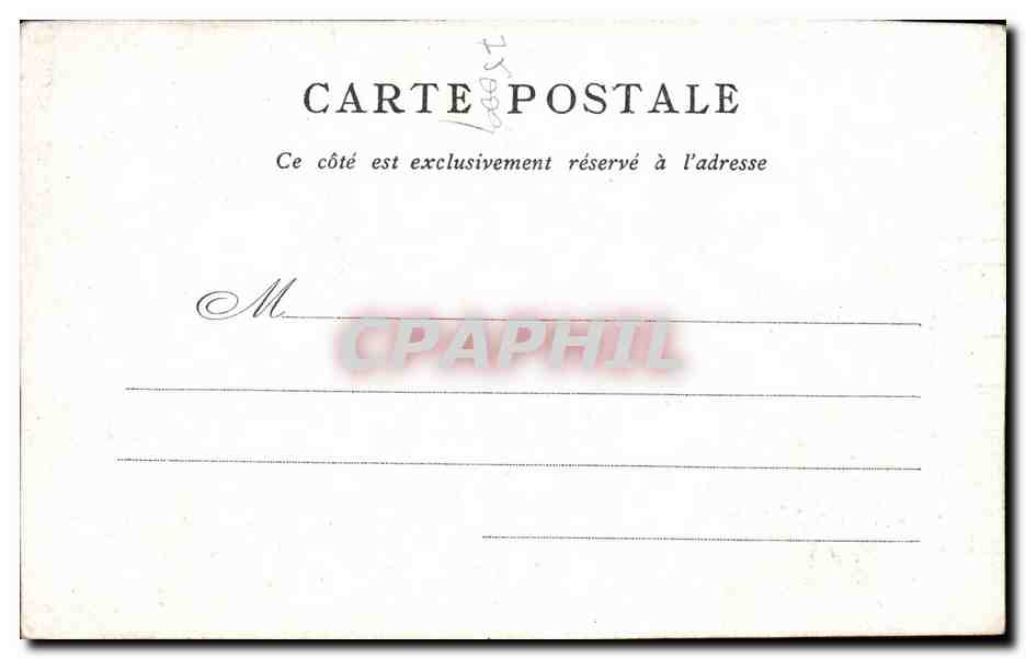 Paris CPA L'opera  — Rückseite