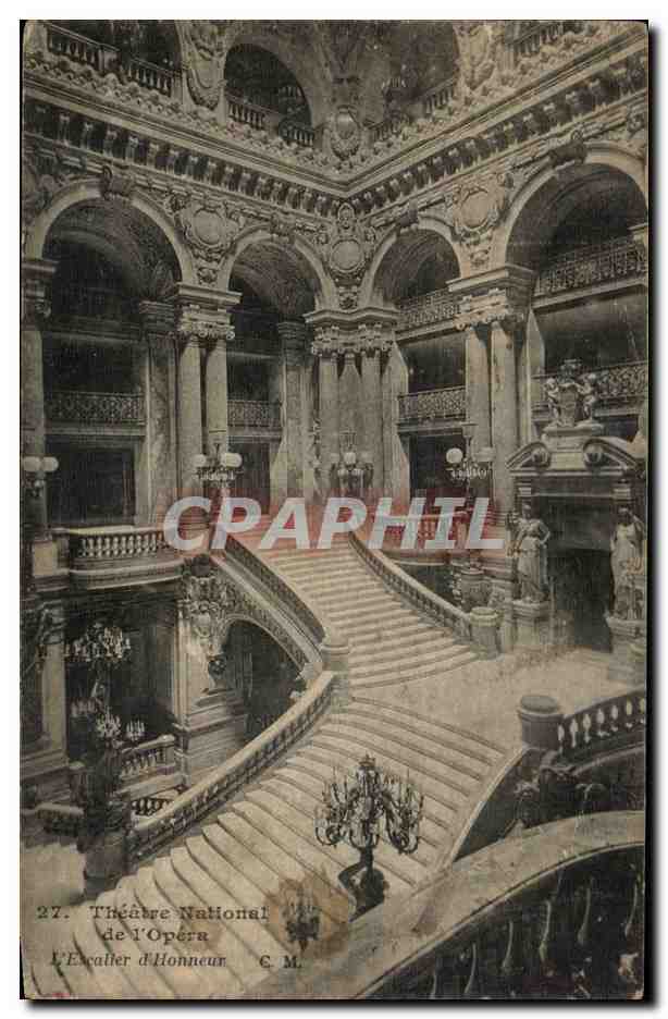 Paris CPA Le grand escalier de l'opera 
