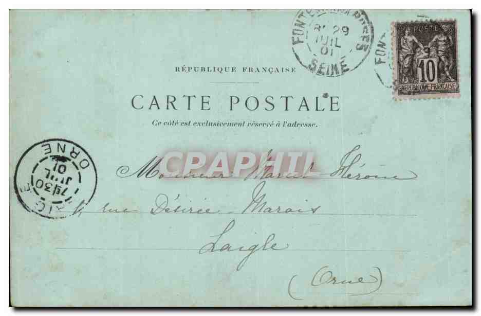 Paris CPA Opera — Verso