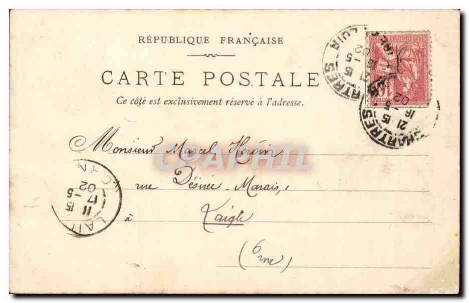 Paris CPA Opera — Verso