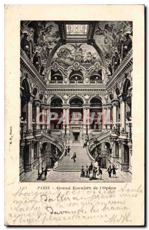 Paris CPA Grand escalier de l'opera