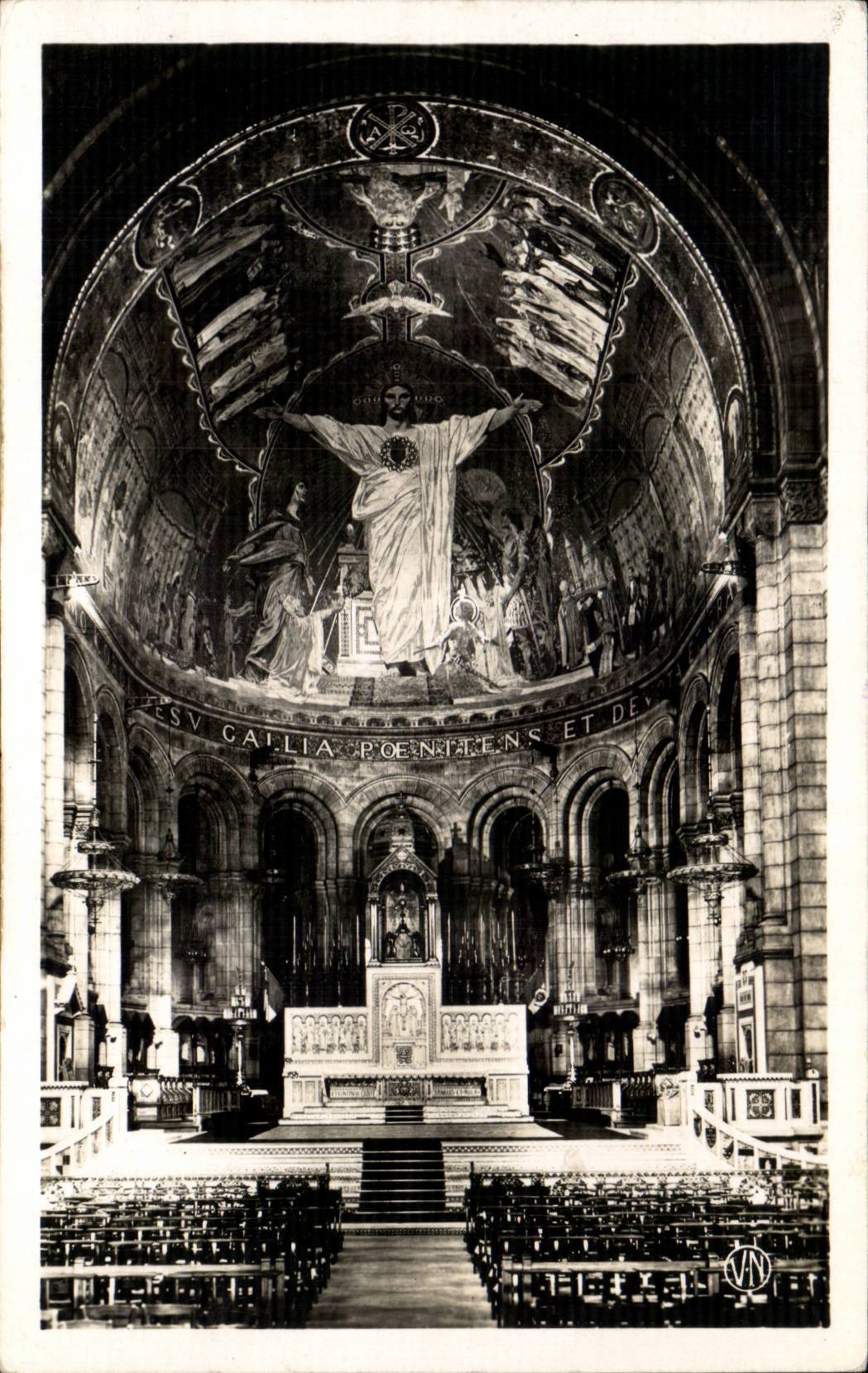 Paris CPA Basilique du Sacre Coeur le choeur de la mosaique Montmartre